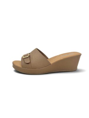 Brown wedge sandals for women daily wear