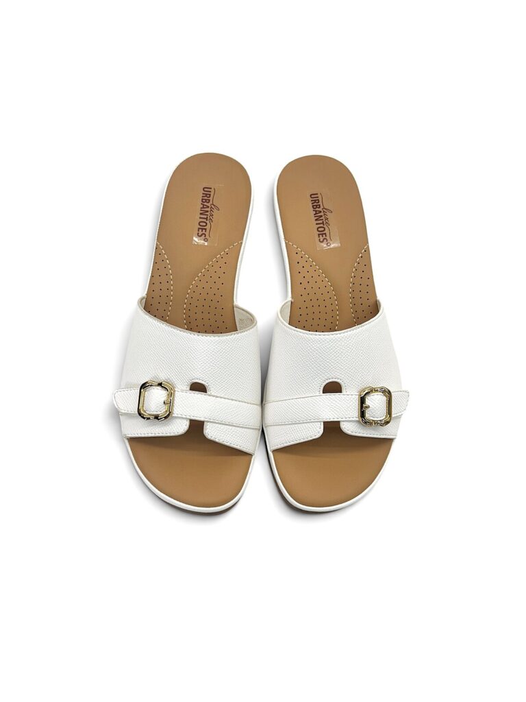 White Wedge Sandals for Women Daily Wear | UrbanToes