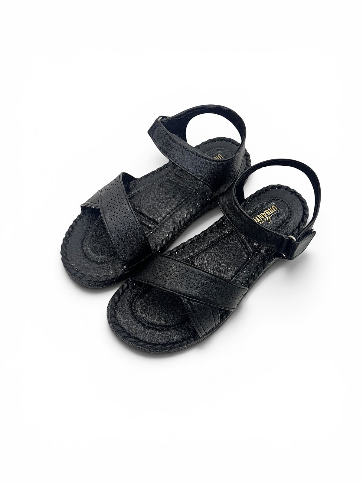 Black Comfort Sandals for Women with Adjustable Ankle Strap | UrbanToes - Image 5