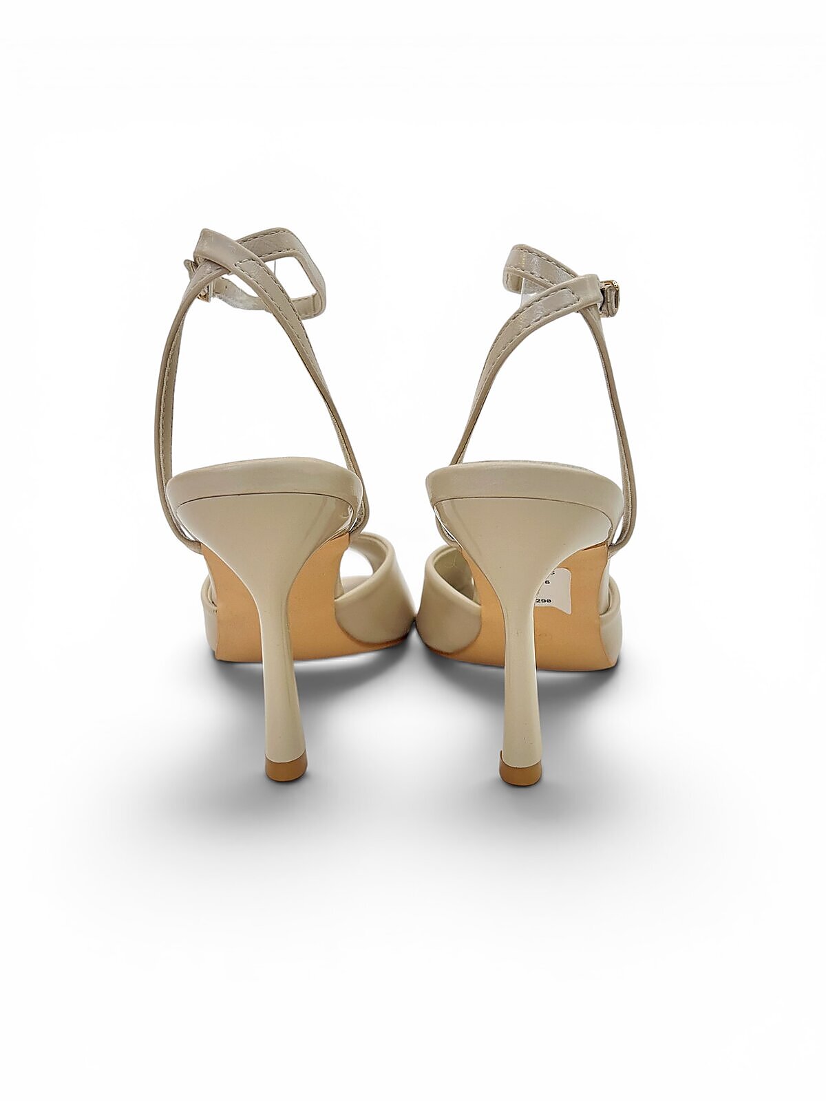 Cream Peep Toe Heels for Women with Ankle Strap | UrbanToes - Image 4