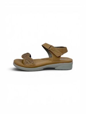 tan comfort wedge sandals for women