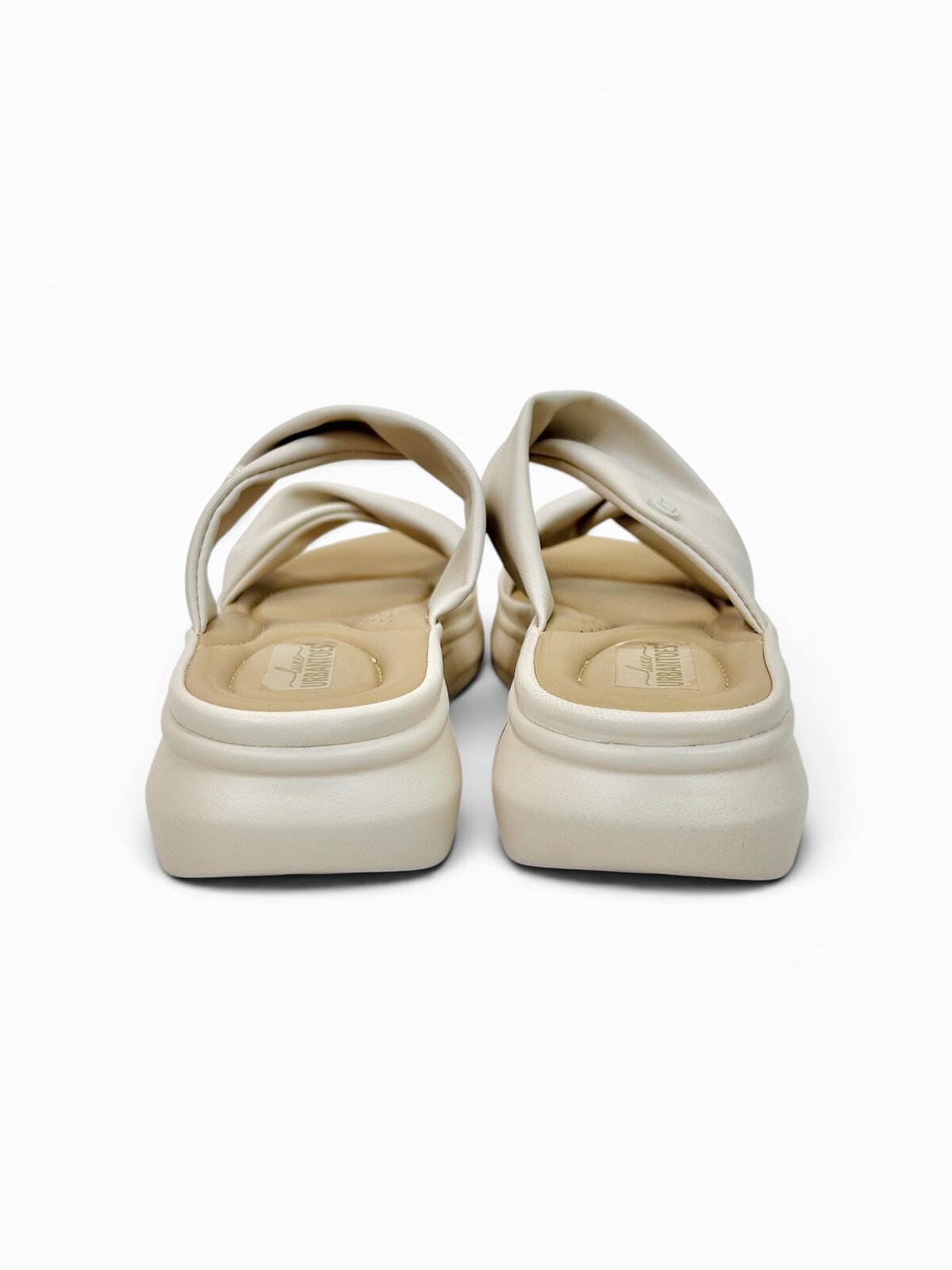 Cream Comfort Wedge Sandals for Women with Soft Twist Straps | UrbanToes - Image 5
