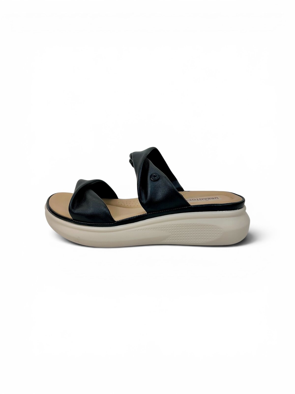 black comfort wedge sandals for women