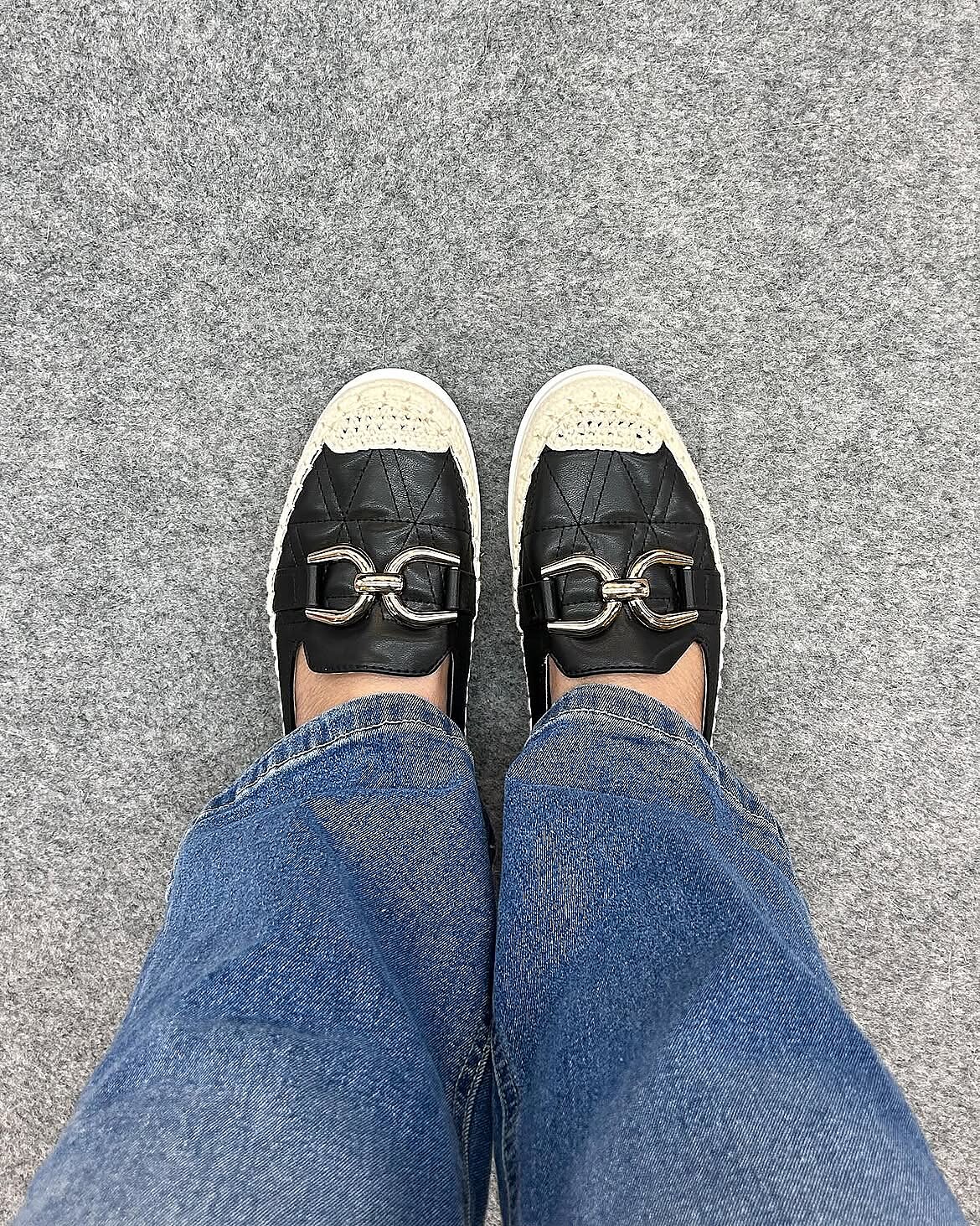 Black Espadrille Mule Shoes for Women Casual Wear | UrbanToes - Image 2